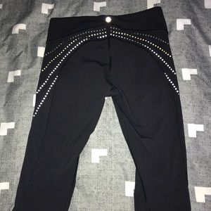 Lululemon crop reflective leggings